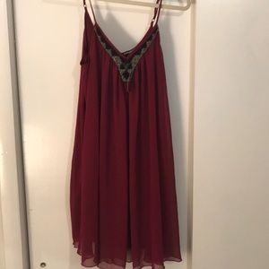 Express dress (burgundy )